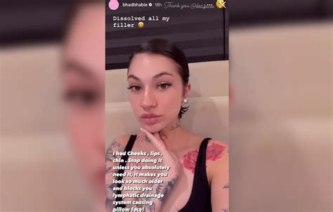 bhad bhabie breast|Why Bhad Bhabie Warns Against Facial Fillers After Dissolving。